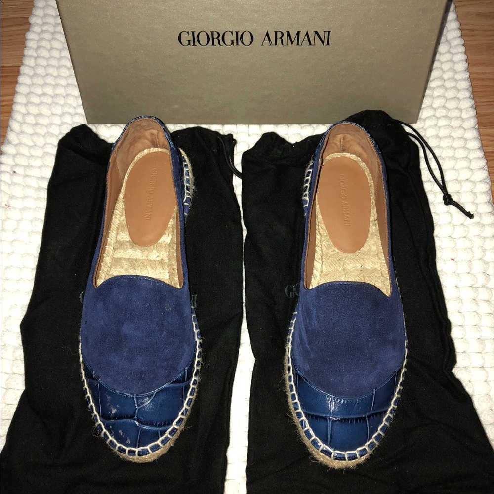 Blue Giorgio Armani Espadrilles